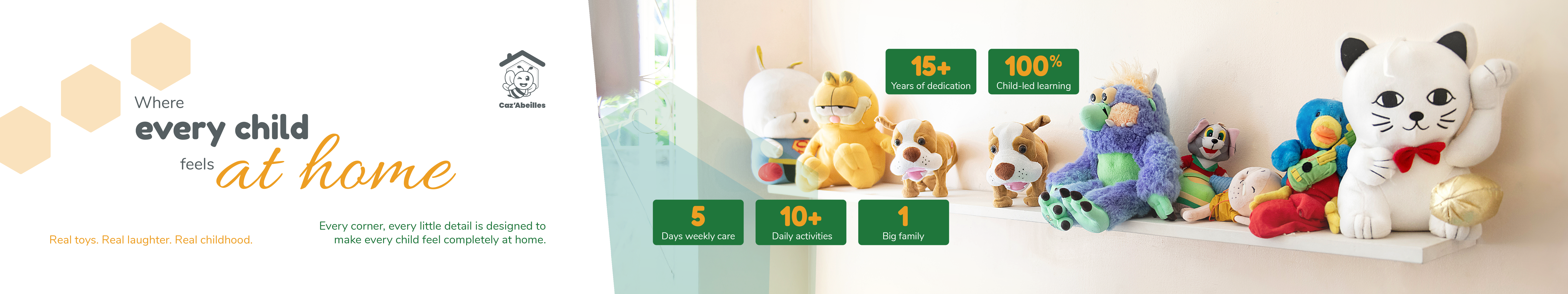 Peluches at Caz'Abeilles